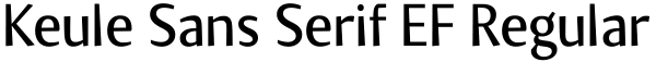 Keule Sans Serif EF Regular Font