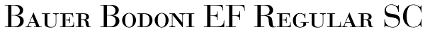 Bauer Bodoni EF Regular SC Font