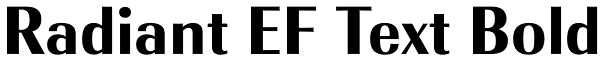 Radiant EF Text Bold Font