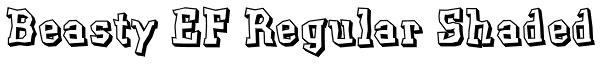 Beasty EF Regular Shaded Font