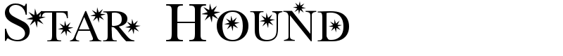 Star Hound Font