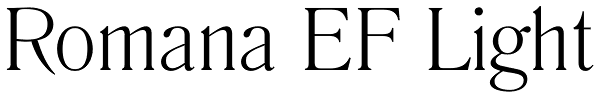 Romana EF Light Font
