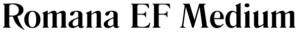 Romana EF Medium Font