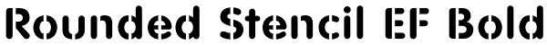 Rounded Stencil EF Bold Font