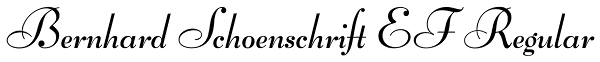 Bernhard Schoenschrift EF Regular Font