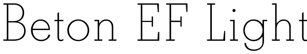 Beton EF Light Font