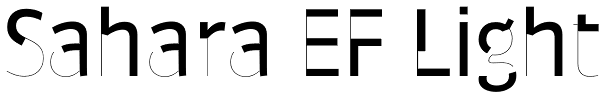 Sahara EF Light Font