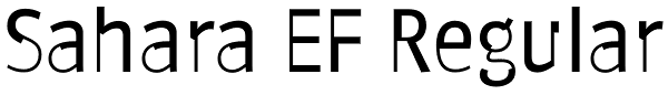 Sahara EF Regular Font