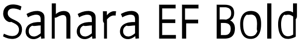 Sahara EF Bold Font