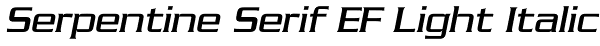 Serpentine Serif EF Light Italic Font