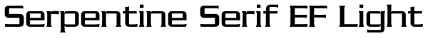 Serpentine Serif EF Light Font