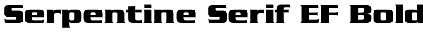 Serpentine Serif EF Bold Font
