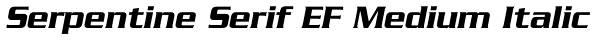 Serpentine Serif EF Medium Italic Font
