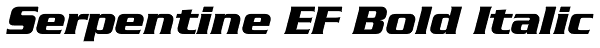 Serpentine EF Bold Italic Font