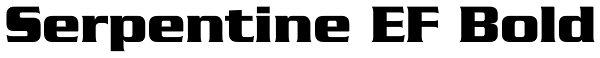 Serpentine EF Bold Font