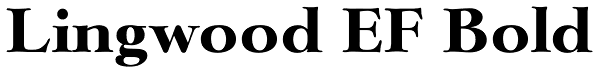 Lingwood EF Bold Font