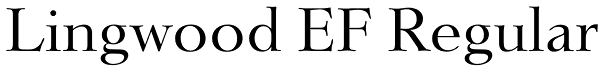 Lingwood EF Regular Font