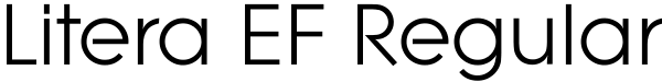 Litera EF Regular Font