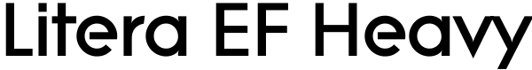 Litera EF Heavy Font