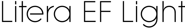 Litera EF Light Font