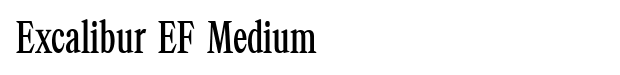 Excalibur EF Medium Font