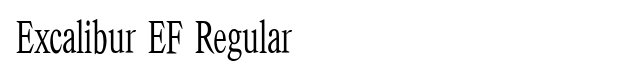 Excalibur EF Regular Font