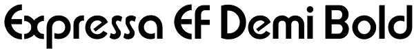 Expressa EF Demi Bold Font