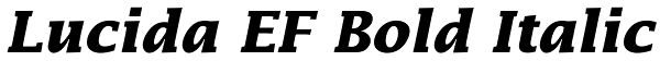 Lucida EF Bold Italic Font