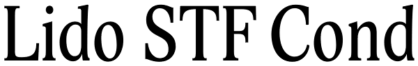 Lido STF Cond Font