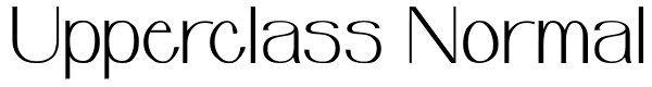 Upperclass Normal Font