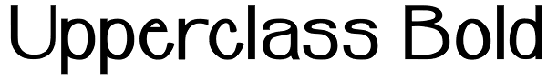 Upperclass Bold Font