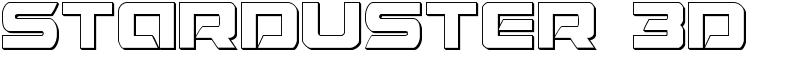 Starduster 3D Font