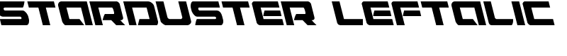 Starduster Leftalic Font