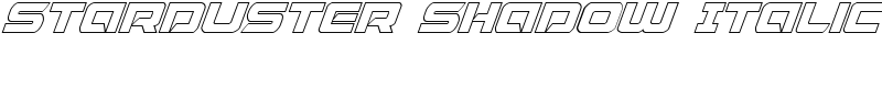 Starduster Shadow Italic Font