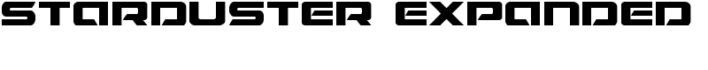 Starduster Expanded Font