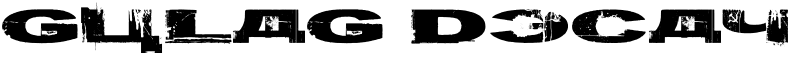 Gulag Decay Font