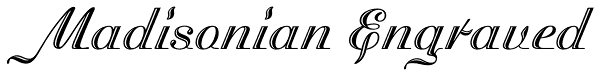 Madisonian Engraved Font