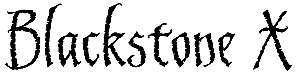 Blackstone X Font