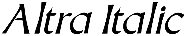 Altra Italic Font