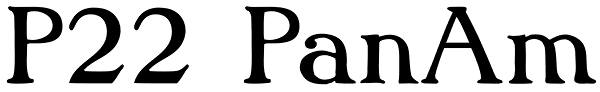 P22 PanAm Font