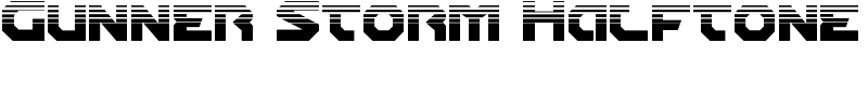 Gunner Storm Halftone Font