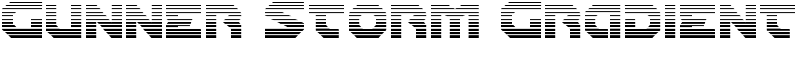 Gunner Storm Gradient Font