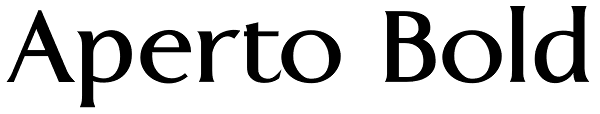 Aperto Bold Font