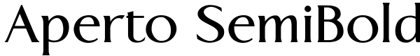 Aperto SemiBold Font