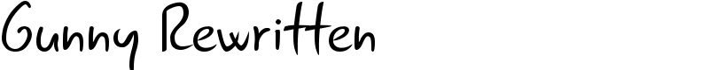 Gunny Rewritten Font