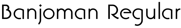 Banjoman Regular Font