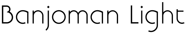 Banjoman Light Font