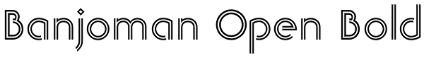 Banjoman Open Bold Font