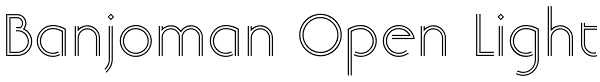 Banjoman Open Light Font