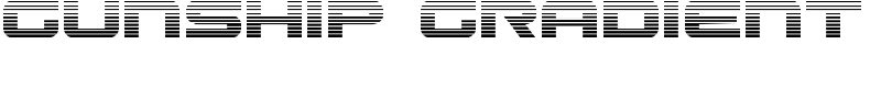 Gunship Gradient Font